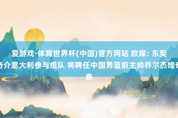 爱游戏·体育世界杯(中国)官方网站 欧媒: 东契奇介意大利参与组队 将聘任中国男篮前主帅乔尔杰维奇