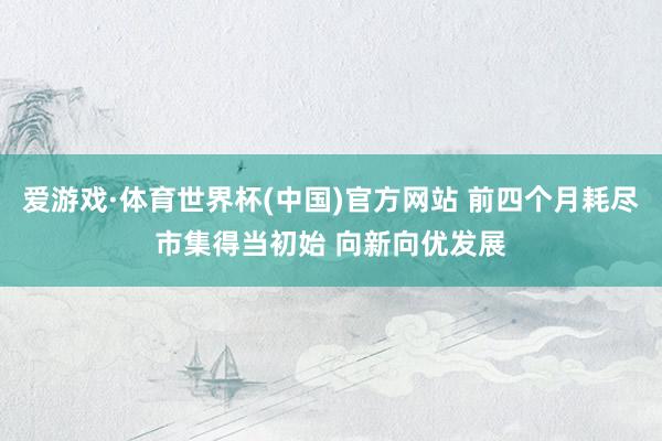爱游戏·体育世界杯(中国)官方网站 前四个月耗尽市集得当初始 向新向优发展