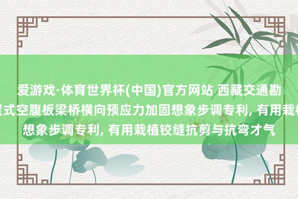 爱游戏·体育世界杯(中国)官方网站 西藏交通勘探想象筹划院苦求装置式空腹板梁桥横向预应力加固想象步调专利, 有用栽植铰缝抗剪与抗弯才气