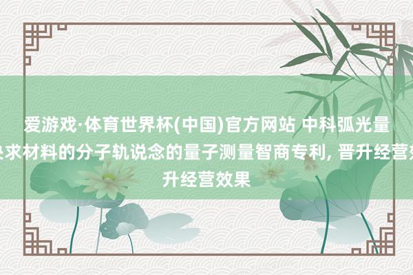 爱游戏·体育世界杯(中国)官方网站 中科弧光量子央求材料的分子轨说念的量子测量智商专利, 晋升经营效果