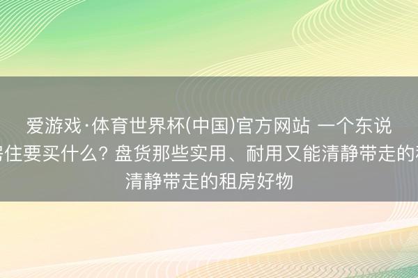 爱游戏·体育世界杯(中国)官方网站 一个东说念主租房住要买什么? 盘货那些实用、耐用又能清静带走的租房好物